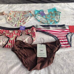Bundle of 7 panties and 1 Bra--all Brand New with Tags--all XS